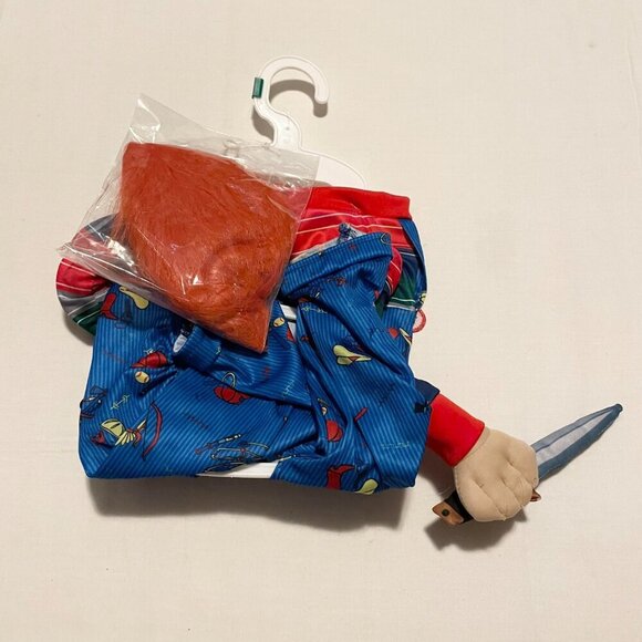 Childs Play 2 Chucky Pet Dog Halloween Costume Large - Picture 15 of 16